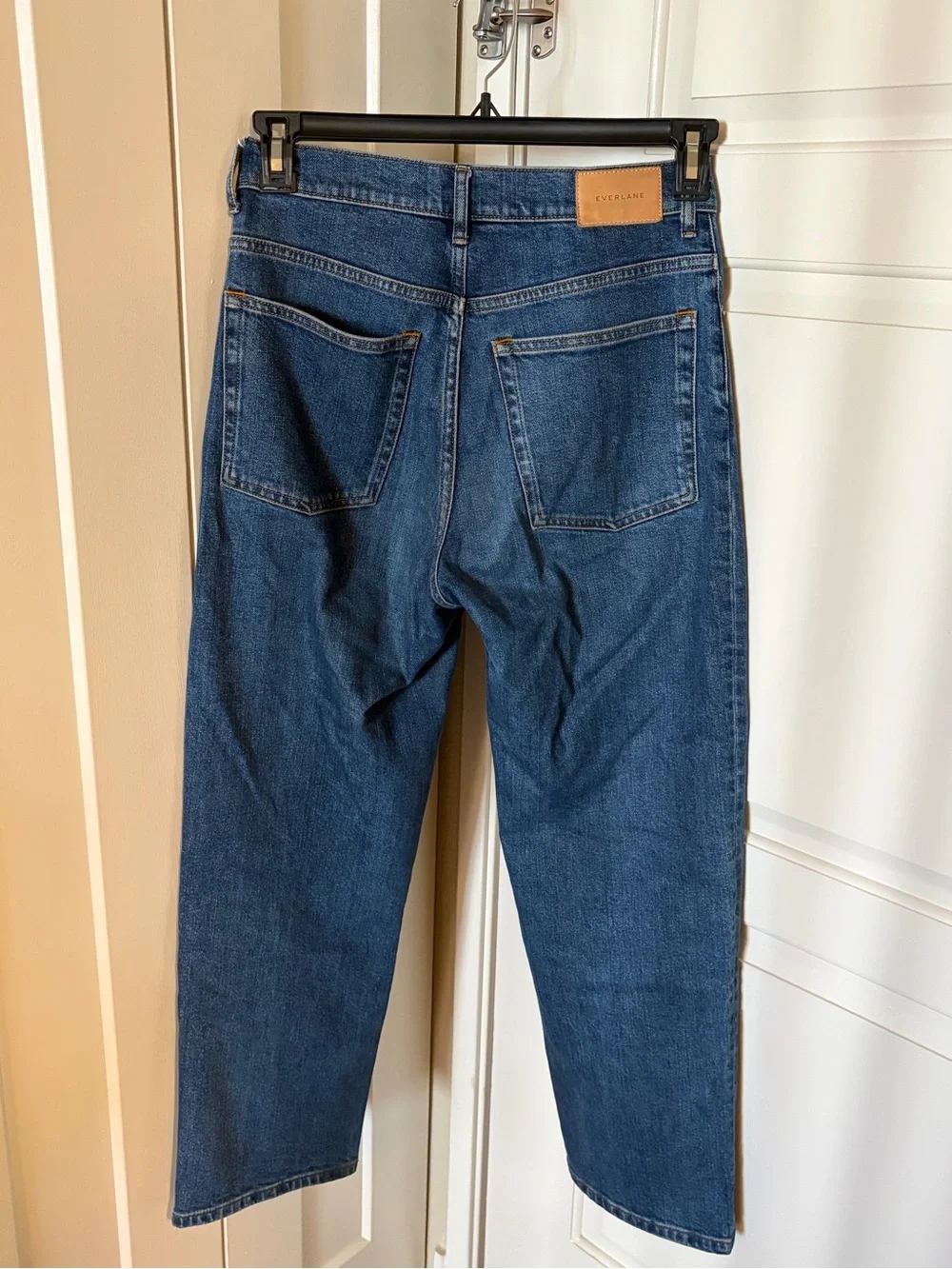 Everlane Classic Straight-Leg Blue Jeans